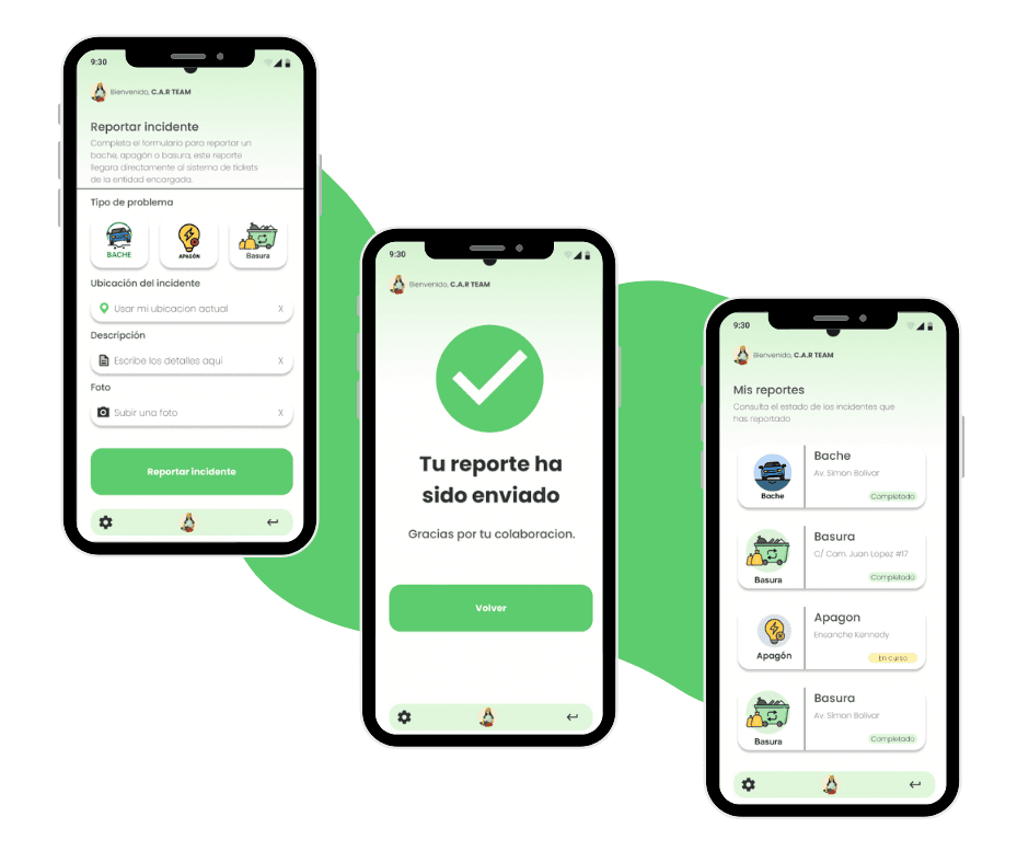 report mockup